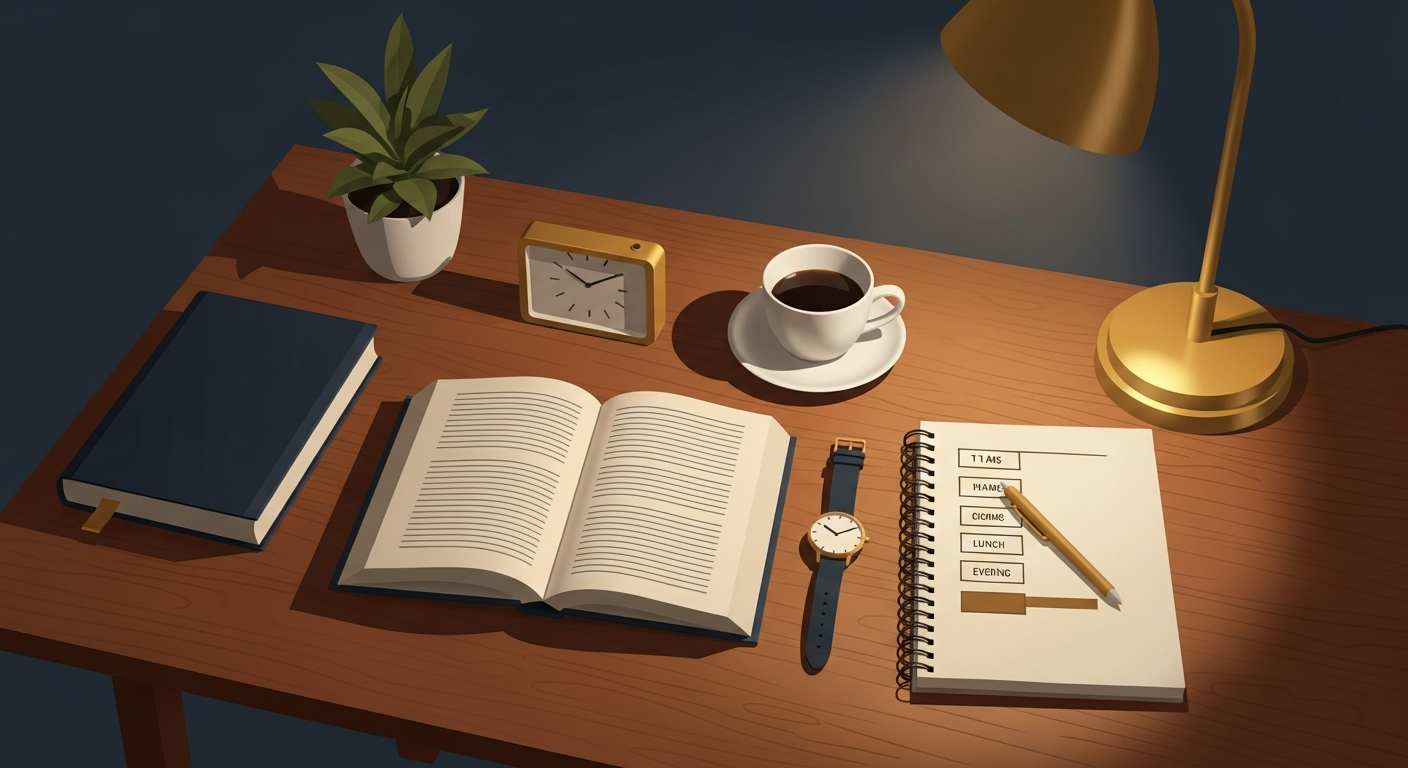 Kaiの1日の読書スケジュール