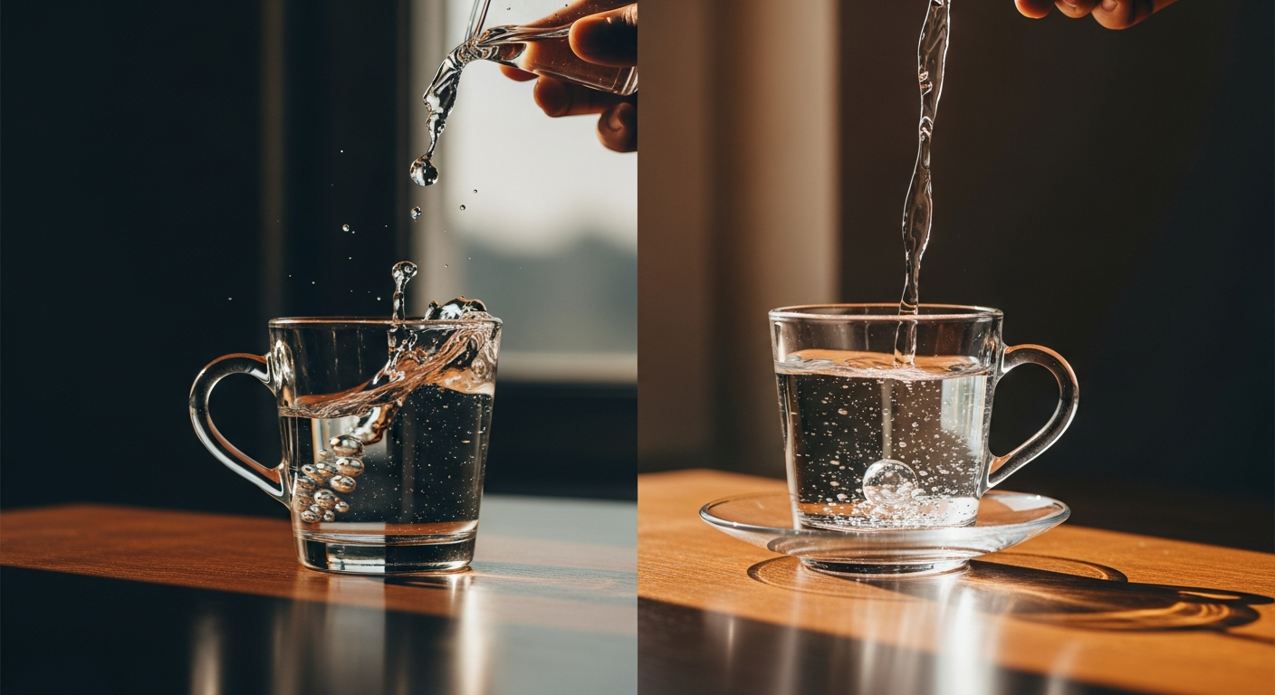 コップ理論・飲み干す vs 溢れるまで待つ