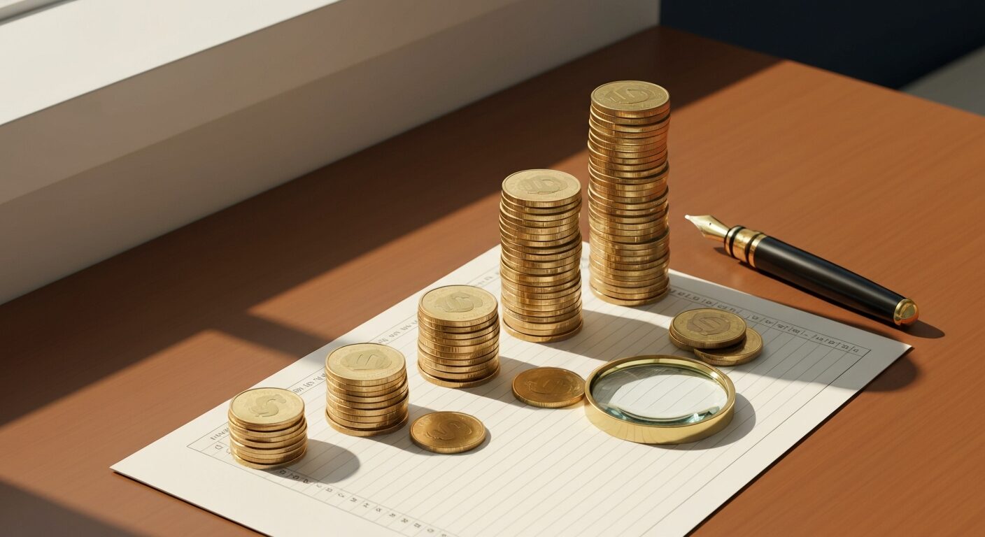 売上を原価・手数料・利益に分ける内訳のイメージ