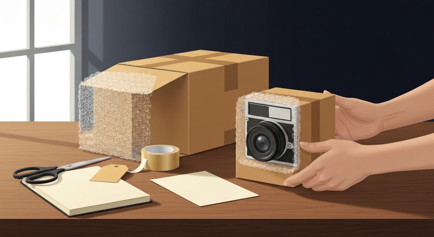 梱包で送料を抑えるイメージ