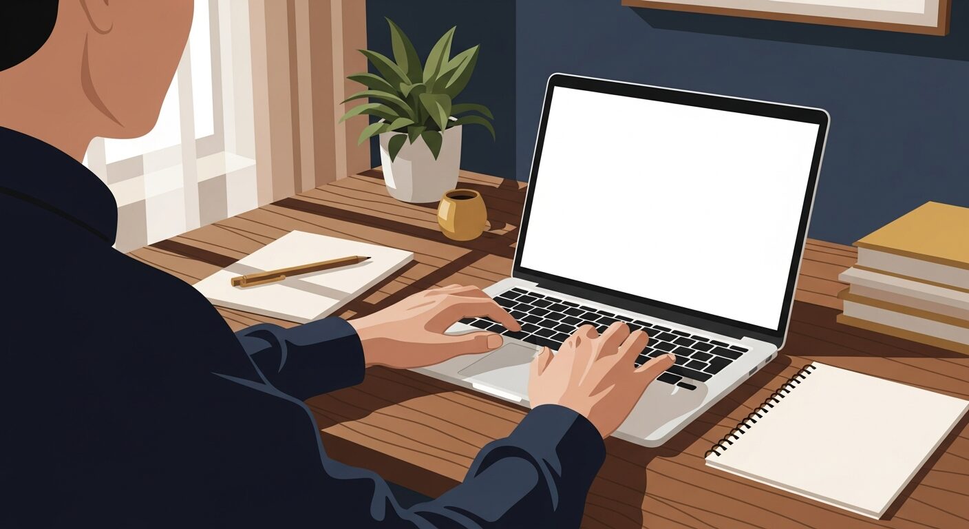 地道に作業を続ける人のイメージ